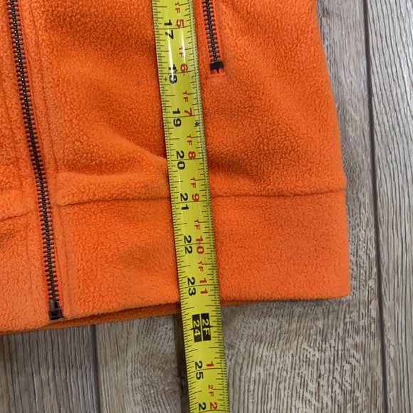 Orange Warm Fleece Moto Zip Jacket MEDIUM - Picture 11 of 11